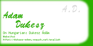 adam dukesz business card