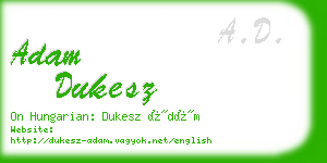 adam dukesz business card